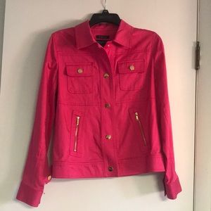 Jones New York pink jacket with gold trim size s